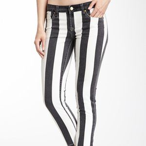 Genetic Denim Striped Crop Jean